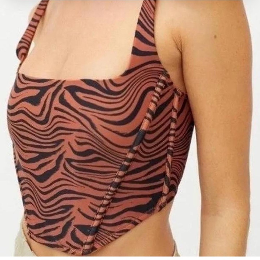 Zebra Print Sleeveless Top
